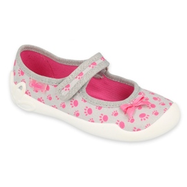 Zapatos befado niño 114X478 rosa gris