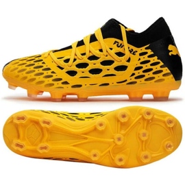 Botas de fútbol Puma Future 5.3 Netfit Hg M 105796 02 multicolor naranjas y rojos