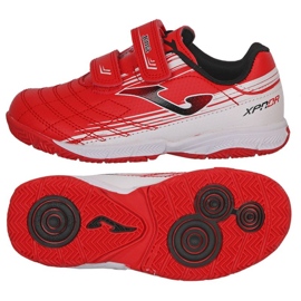 Botas de fútbol Joma XPander 2206 In Jr XPJS2206INV blanco rojo naranjas y tintos