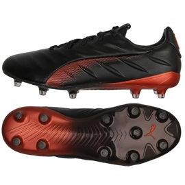 Puma King Platinum 21 FG / AG M 106478 04 zapatos de fútbol negro negro