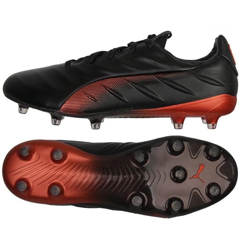 Puma King Platinum 21 FG / AG M 106478 04 zapatos de fútbol negro negro
