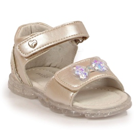 Miss❤E Sandalias velcros lazo Miss Jr EU650A plata ['plata']