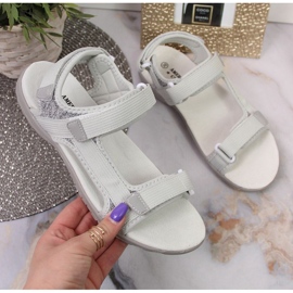 American Club W AM896B sandalias velcro gris