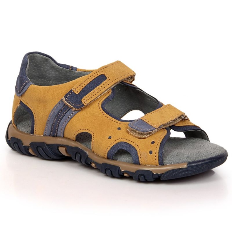 Sandalias velcros Kornecki Jr KOR6188A camel marrón