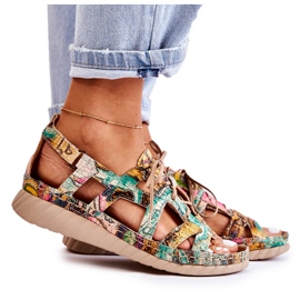 Maciejka Sandalias Mujer Piel Con Velcro 05375-09 Verde