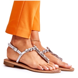 S.Barski Sandalias Mujer Verano Plata Margery