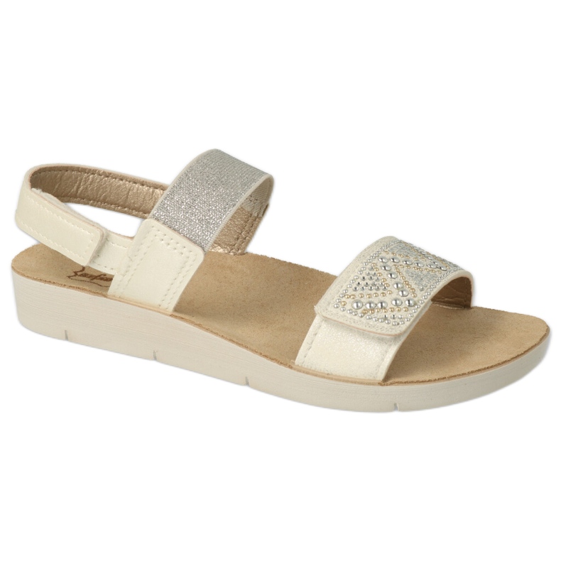 Sandalias infantil befado 068Y001 con circonitas blanco