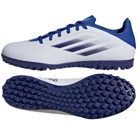 Botas de fútbol Adidas X Speedflow.4 Tf M GW7531 multicolor blanco Botas de fútbol Adidas X Speedflow.4 Tf M GW7531 multicolor blanco