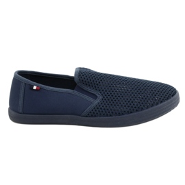 Atletico Zapatos sin cordones calados del Atlético para hombre WY18922 azul