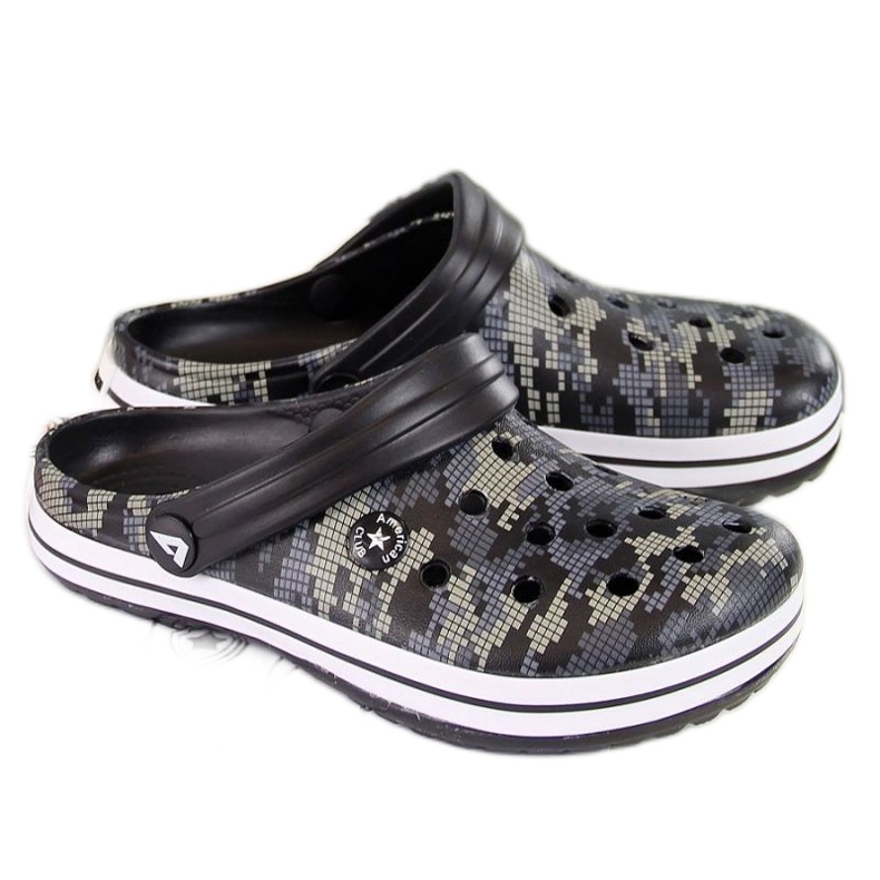 Zapatillas de casa American Club Jr.AM445A espuma negra negro
