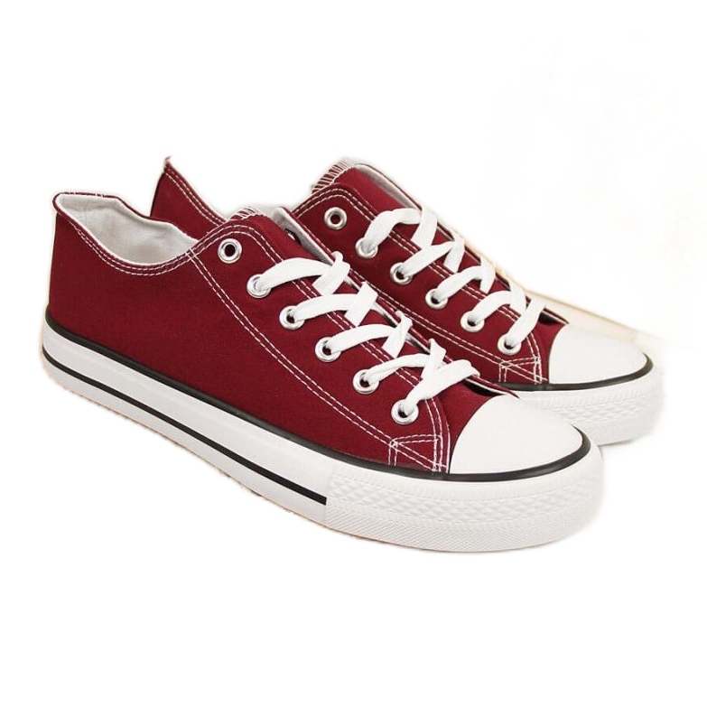 Atletico W ATC266D zapatillas bajas burdeos rojo