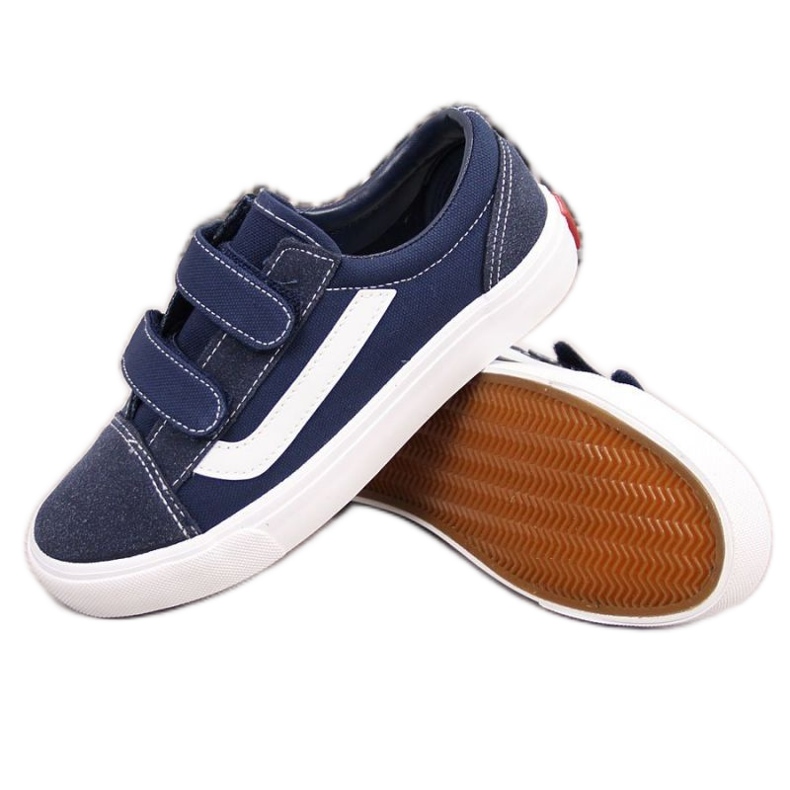 Deportivas bajas con velcro Atletico Jr ATC337C azul marino