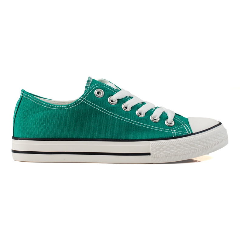 SHELOVET Zapatillas clásicas de mujer verde
