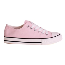 SHELOVET Zapatillas clásicas de mujer rosa