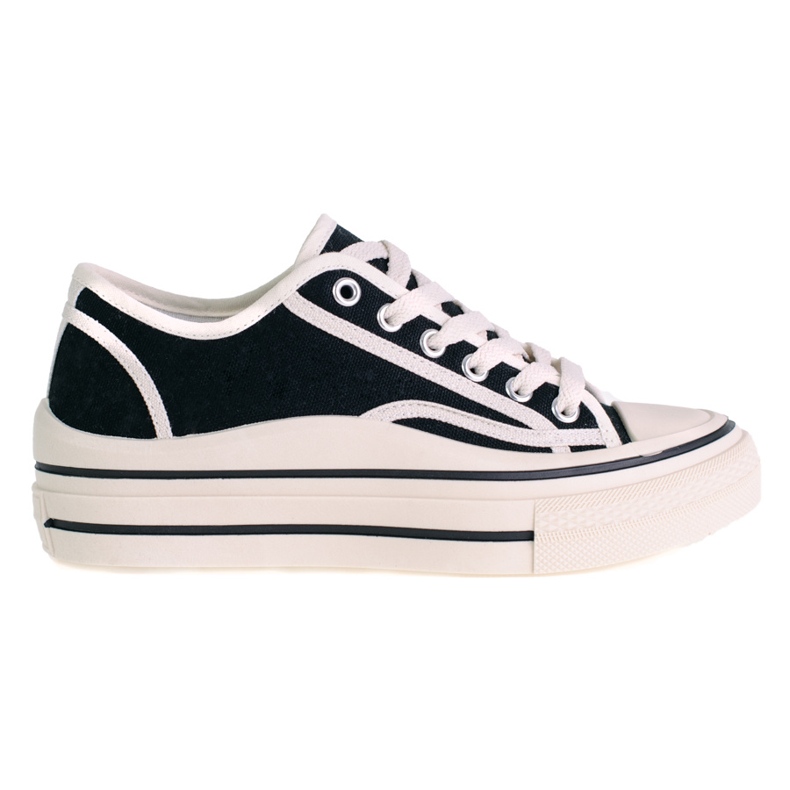 SHELOVET Zapatillas en la plataforma negro