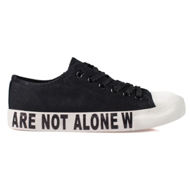 SHELOVET Zapatillas Negras De Moda negro