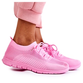 FM1 Zapatillas deportivas sin cordones Sequro de mujer de color rosa rosado