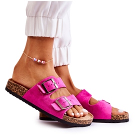 FB1 Pantuflas de mujer Misandei rosa