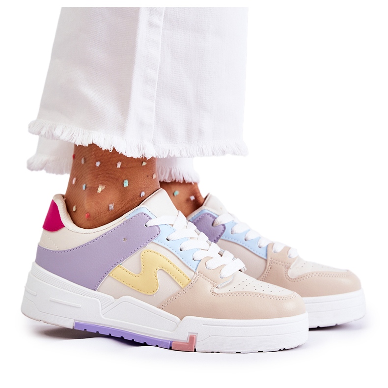 PS1 Deportivas Mujer Francis Beige multicolor