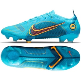 Nike Mercurial Vapor 14 Elite Fg M DJ2837 484-S zapatos de fútbol azul azul