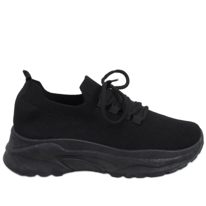 Zapatillas estilo calcetín negro Wendy