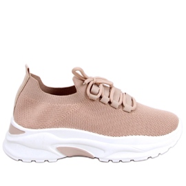 Zapatillas calcetín Wendy Khaki beige