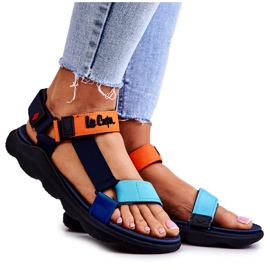 Sandalias deportivas de mujer Lee Cooper LCW-22-34-0953L Multicolor azul marino naranja Sandalias deportivas de mujer Lee Cooper LCW-22-34-0953L Multicolor azul marino naranja