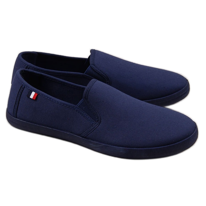 Atletico Zapatillas slip-on de hombre Atlético azul marino