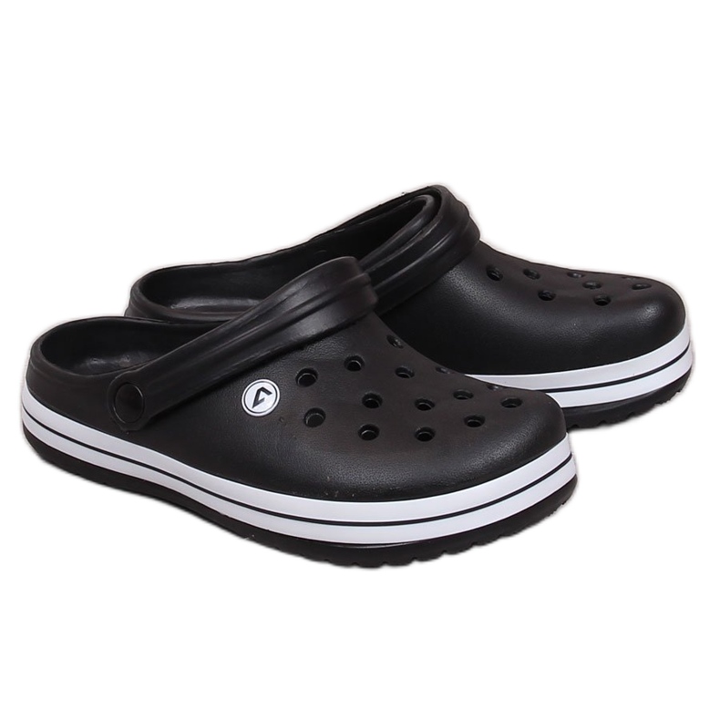 Zapatillas de casa de hombre American Club negras negras negro