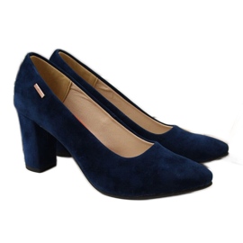 Zapatos de salón para mujer en el poste azul marino de Monique