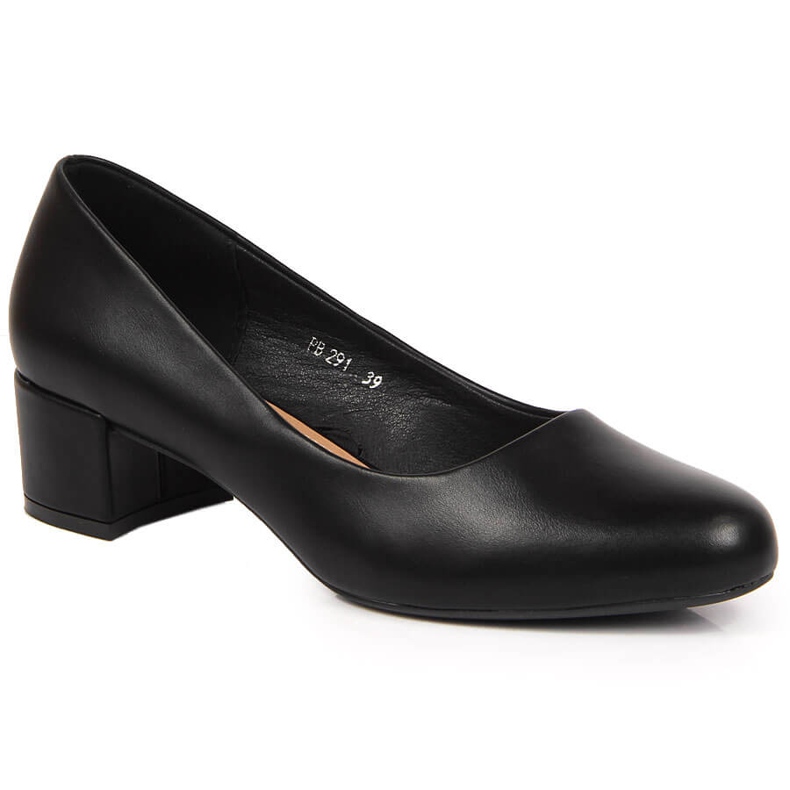 Negro Sergio Leone zapatos de salón negros