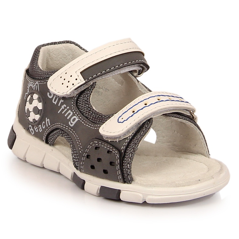 News Sandalias niño con velcro gris NOVEDADES
