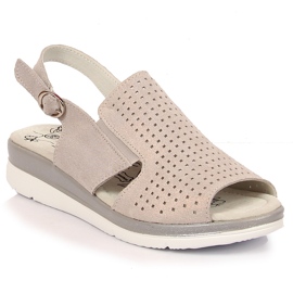 Cómodas sandalias de piel con elástico T.Sokolski beige