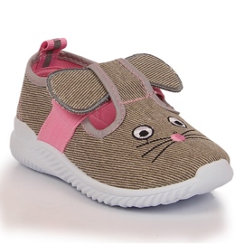 Atletico Zapatillas deportivas sin cordones de niña Ratones Atlético gris Atletico Zapatillas deportivas sin cordones de niña Ratones Atlético gris