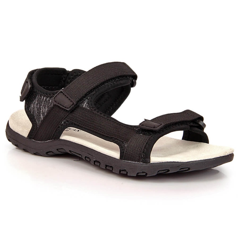 Sandalias deportivas American Club negras con velcros negro