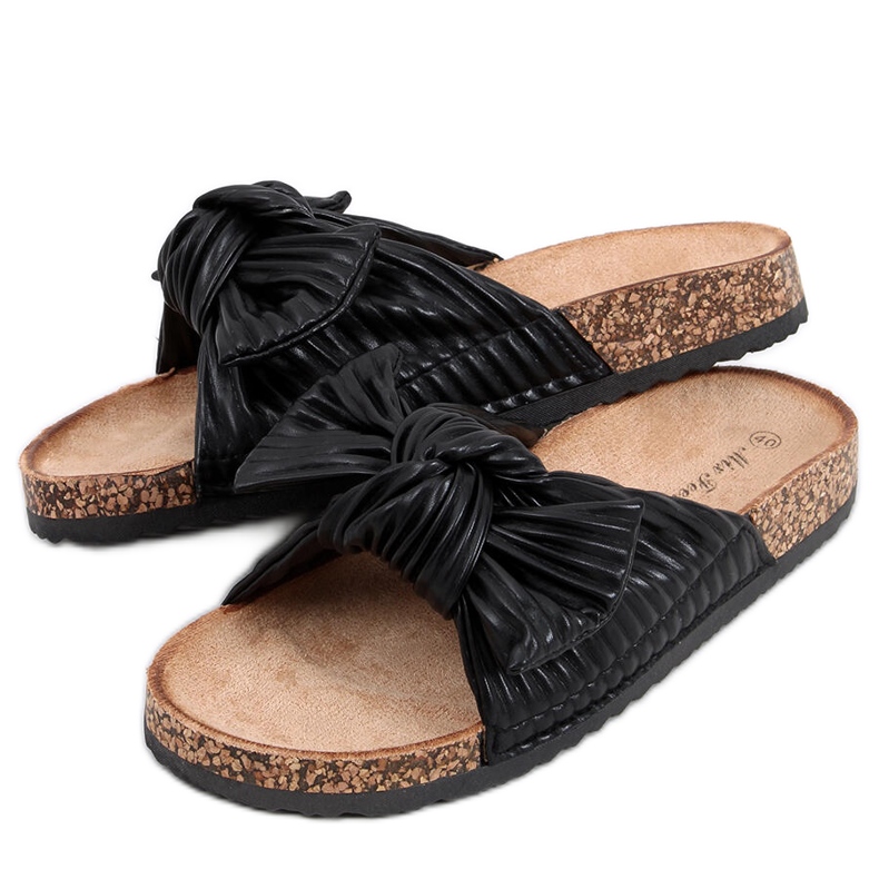 Pantuflas de corcho negro musgo
