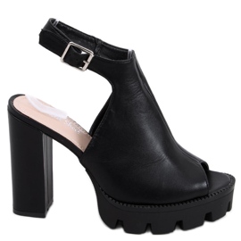 Sandalias en la plataforma Rome Black negro