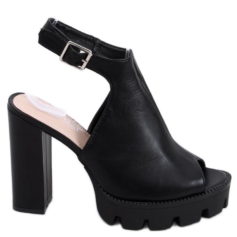 Sandalias en la plataforma Rome Black negro