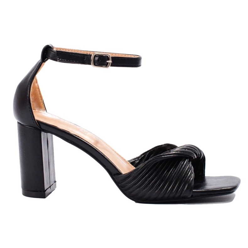 Sandalias de tacón negras negro