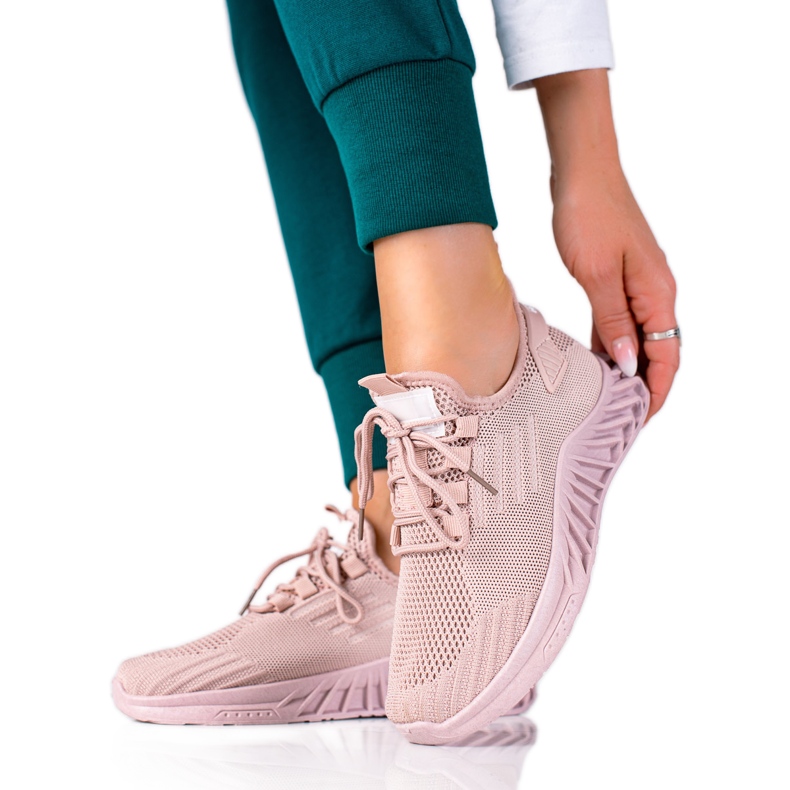 SHELOVET Zapatos deportivos rosas rosado