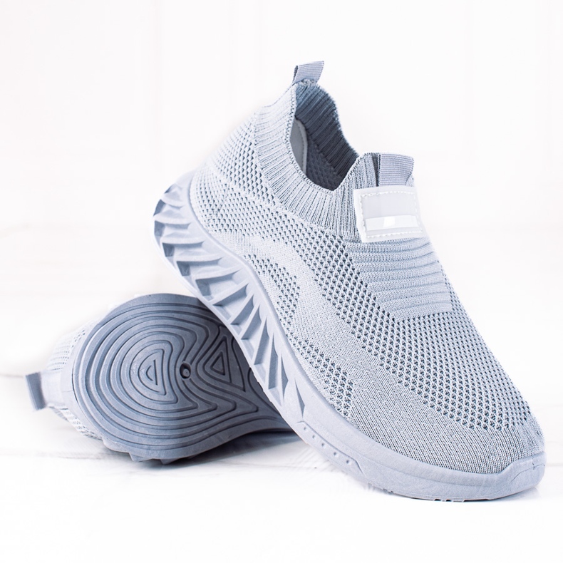 SHELOVET Calzado deportivo sin cordones gris