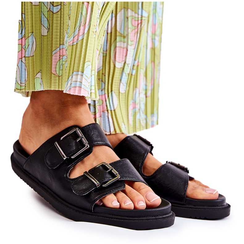 PJ1 Pantuflas Clásicas de Mujer Negras Weston negro