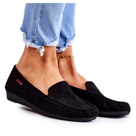 PH1 Mocasines Mujer Ante Cuña Negro La Cava PH1 Mocasines Mujer Ante Cuña Negro La Cava