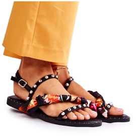 PG1 Sandalias Mujer Con Adornos Mataró Negro PG1 Sandalias Mujer Con Adornos Mataró Negro