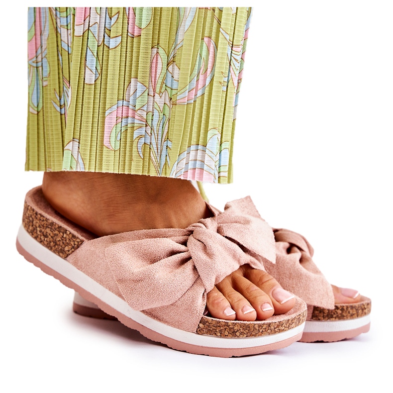 PG1 Pantuflas En La Plataforma Rosa Tan Comfy rosado PG1 Pantuflas En La Plataforma Rosa Tan Comfy rosado