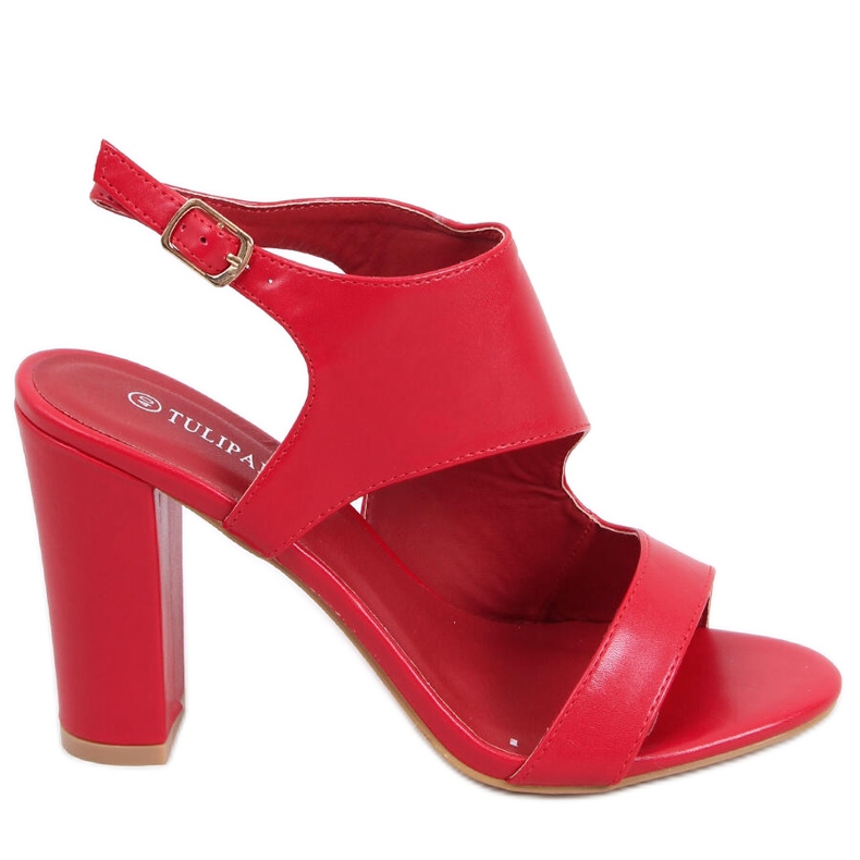 Sandalias tacón rojo Jessica