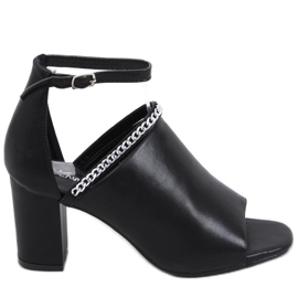Sandalias tacón Mary Black negro