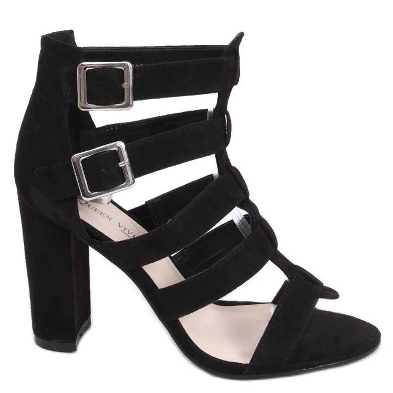Sandalias negras tacón Macy negro