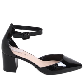 Zapatos tacón charol Payton Negro Zapatos tacón charol Payton Negro