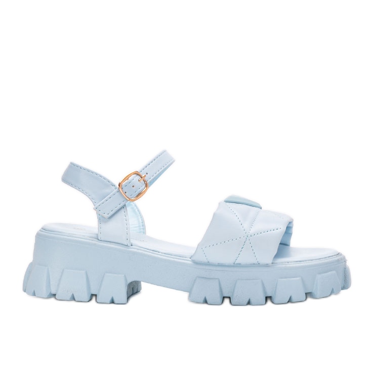 Sandalias azules en la plataforma Ferlandi